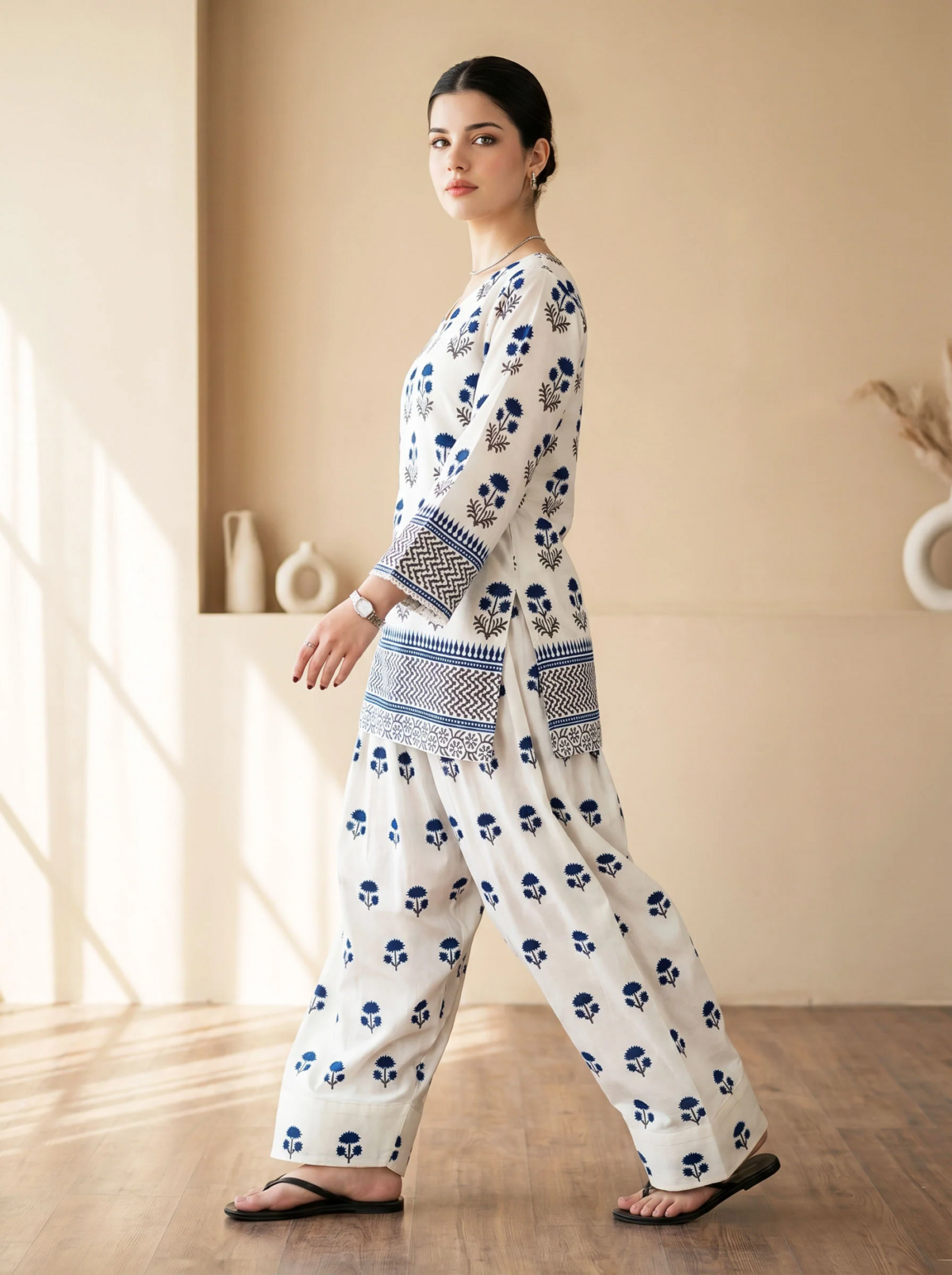 Anmol Digital Printed 2 PCs (Farshi Shlwar)